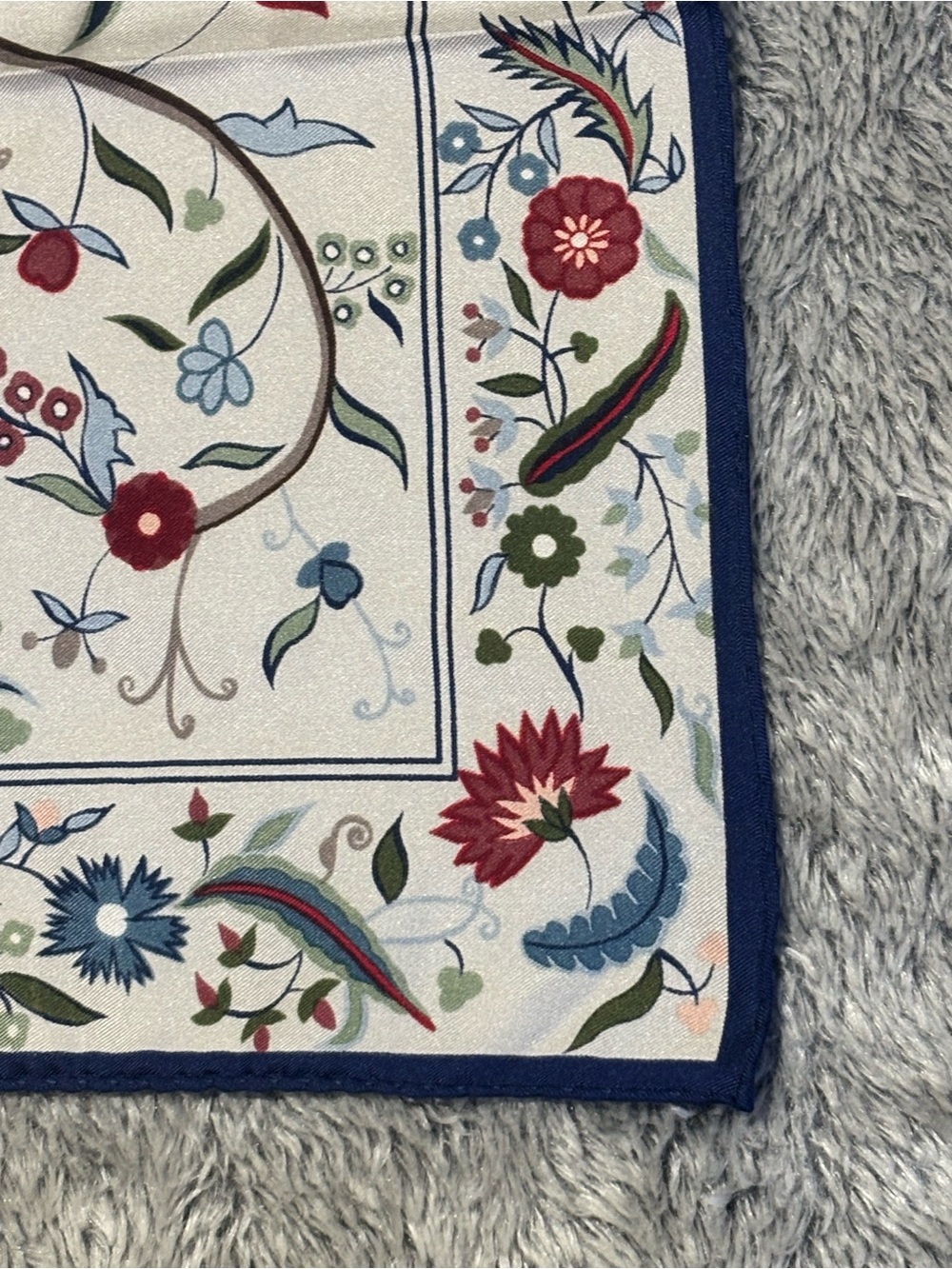 Floral Silk Scarf from Art Institute of Chicago 31” Multi Colored Flowers - Picture 6 of 16